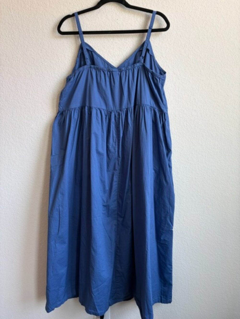 Old Navy Katherine Cami Blue Dress Size XL 100% Cotton Casual Chic Minimalist - Picture 4 of 8